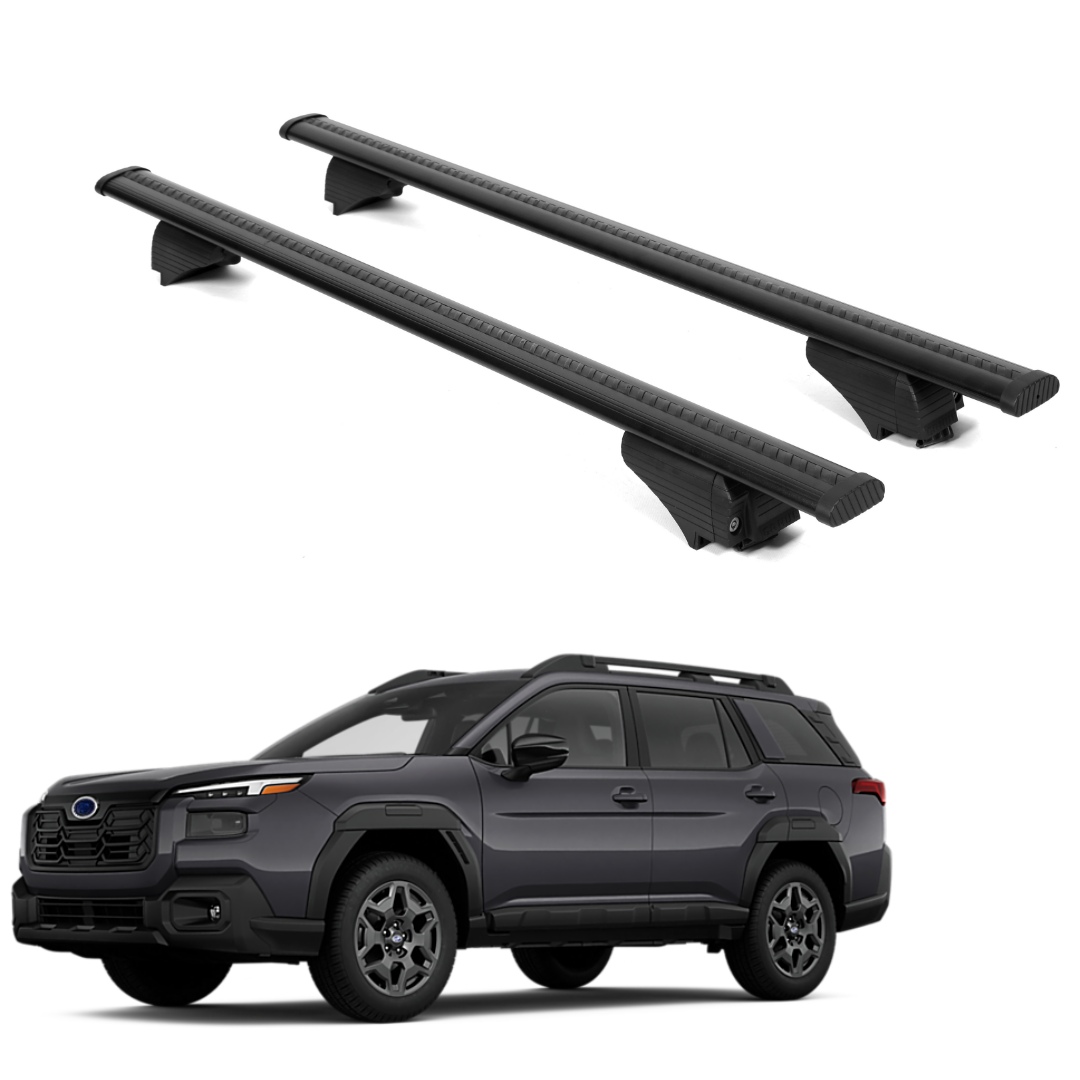 Erkul Roof Rack Crossbars with Extended Bar Design for Subaru Outback 2026 Black
