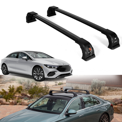 220 lbs Roof Rack Crossbars for Mercedes-Benz EQE 2023-2026 - Black