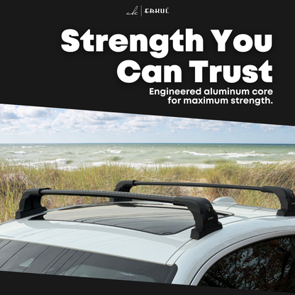 220 lbs Roof Rack Crossbars for BMW 4 Series 2021-2026 - Black