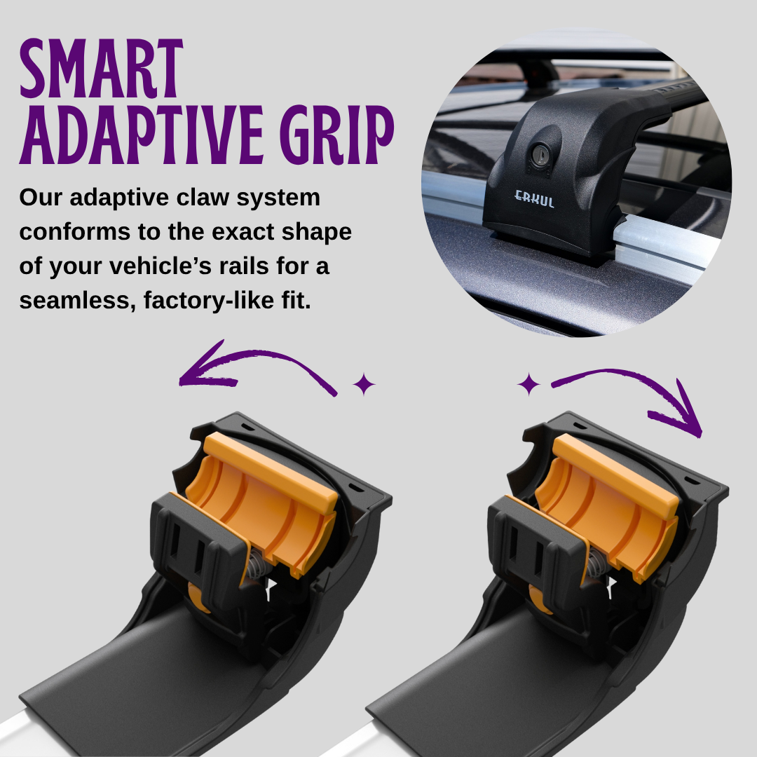 220 lbs Roof Rack Cross Bars for Kia Sedona 2015-2021 with Flush Rails - Black