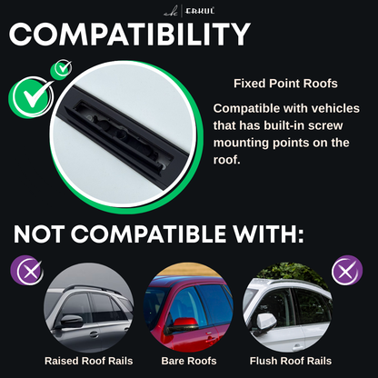 220 lbs Roof Rack Crossbars for BMW 3 Series Sedan 2012-2018 - Silver