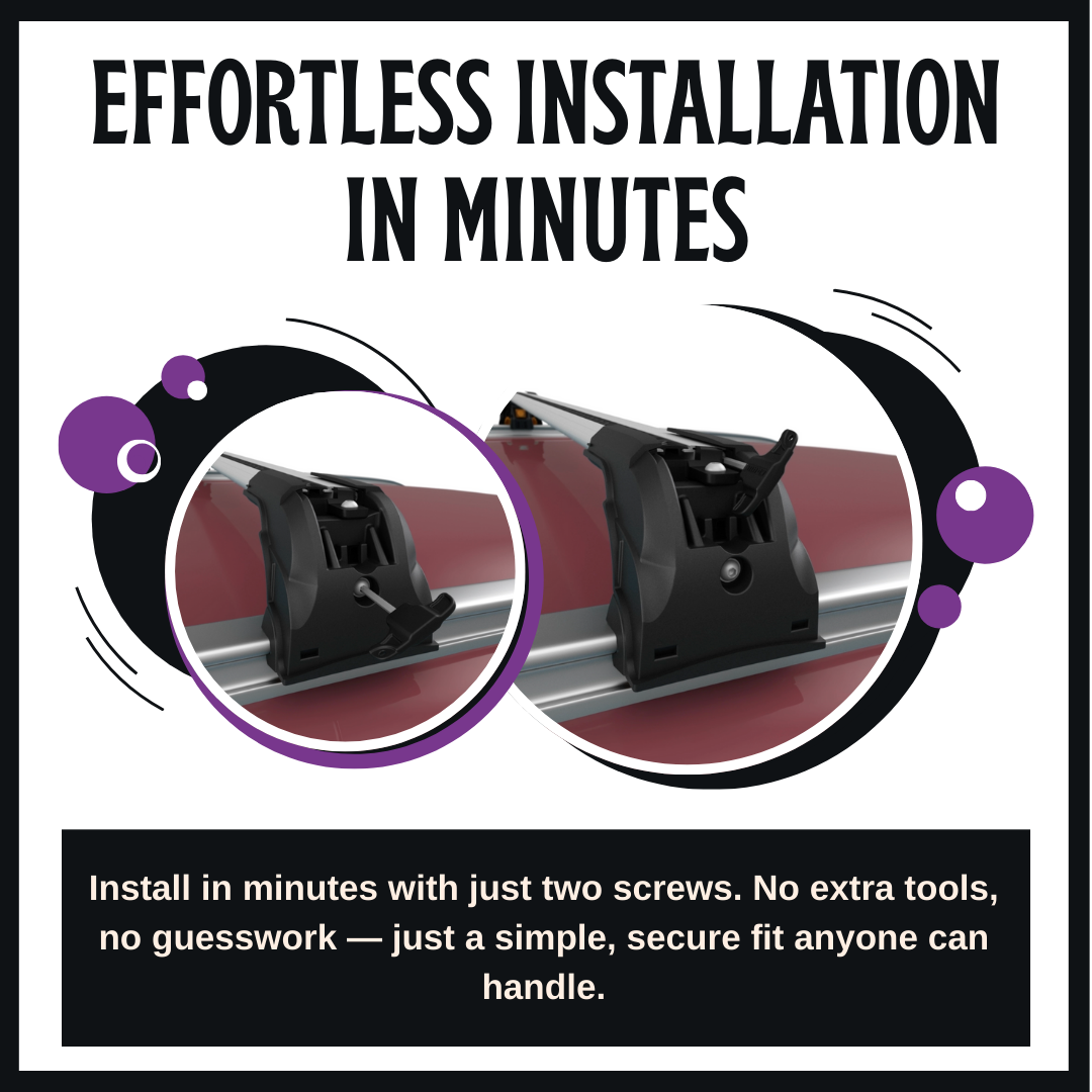 2PC Heavy Duty Roof Rack Crossbars for Volvo XC40 2019-2025 w/ Flush Rails