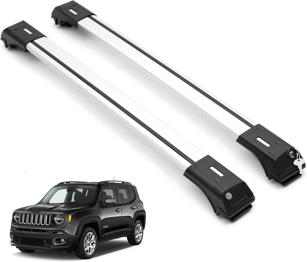 ERKUL Roof Rack Crossbars For JEEP RENEGADE 2015-2023