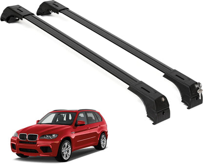 ERKUL Roof Rack Cross Bars for BMW X5 E70 2007-2013  - Black