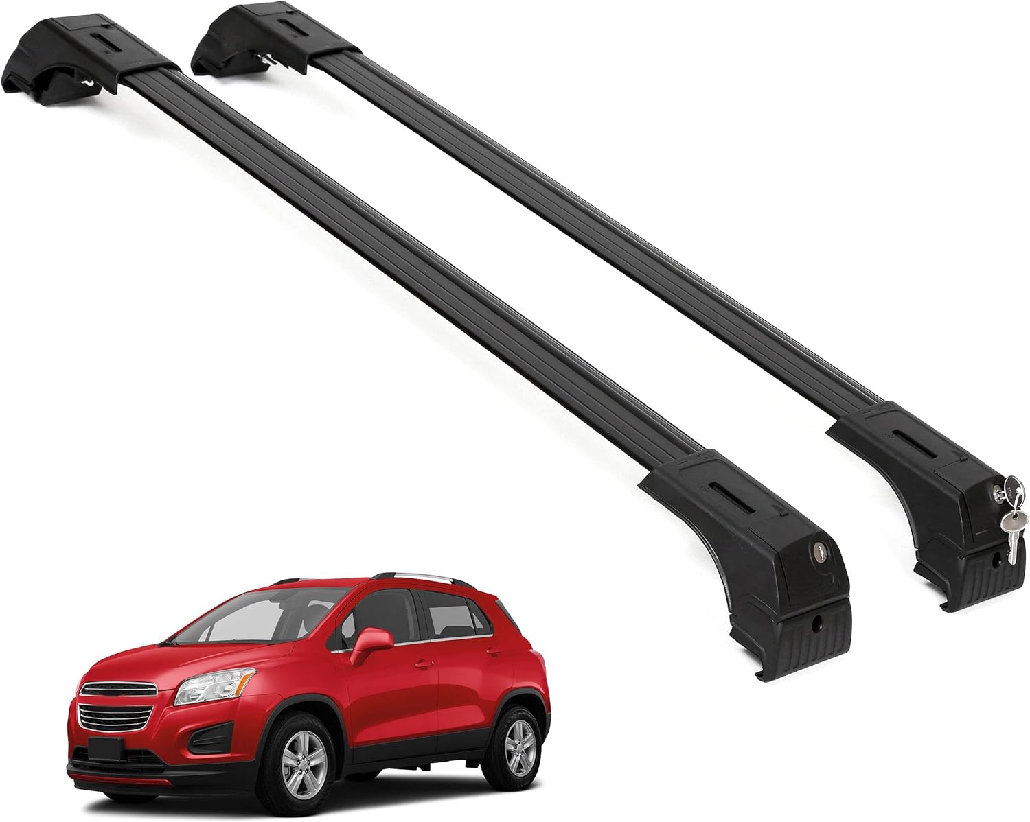 ERKUL Roof Rack Cross Bars for Chevrolet Chevy Trax 2013-2022 | Black