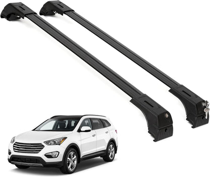 Fits Hyundai Santa Fe 2013-2018 with Factory Rails Roof Rack Cross Bars 165 LBS