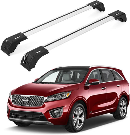 Fits Kia Sorento 2016-2020 with Factory Rails 2PCS Roof Rack Cross Bars 165 LBS