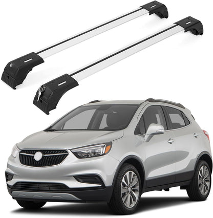 Fits Buick Encore 2013-2022 with Factory Rails 2PCS Roof Rack Cross Bars 165 LBS
