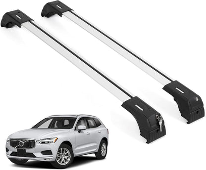 Fits Volvo XC60 2018-2026 with Factory Rails 2PCS Roof Rack Cross Bars 165 LBS