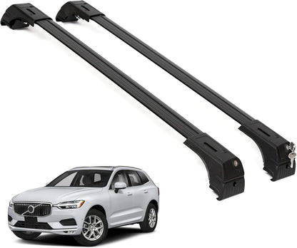 Fits Volvo XC60 2018-2026 with Factory Rails 2PCS Roof Rack Cross Bars 165 LBS