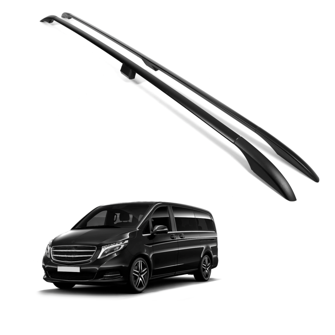 ERKUL Roof Side Rails for Mercedes Benz Metris Long Wheelbase 2014-2023 | Black