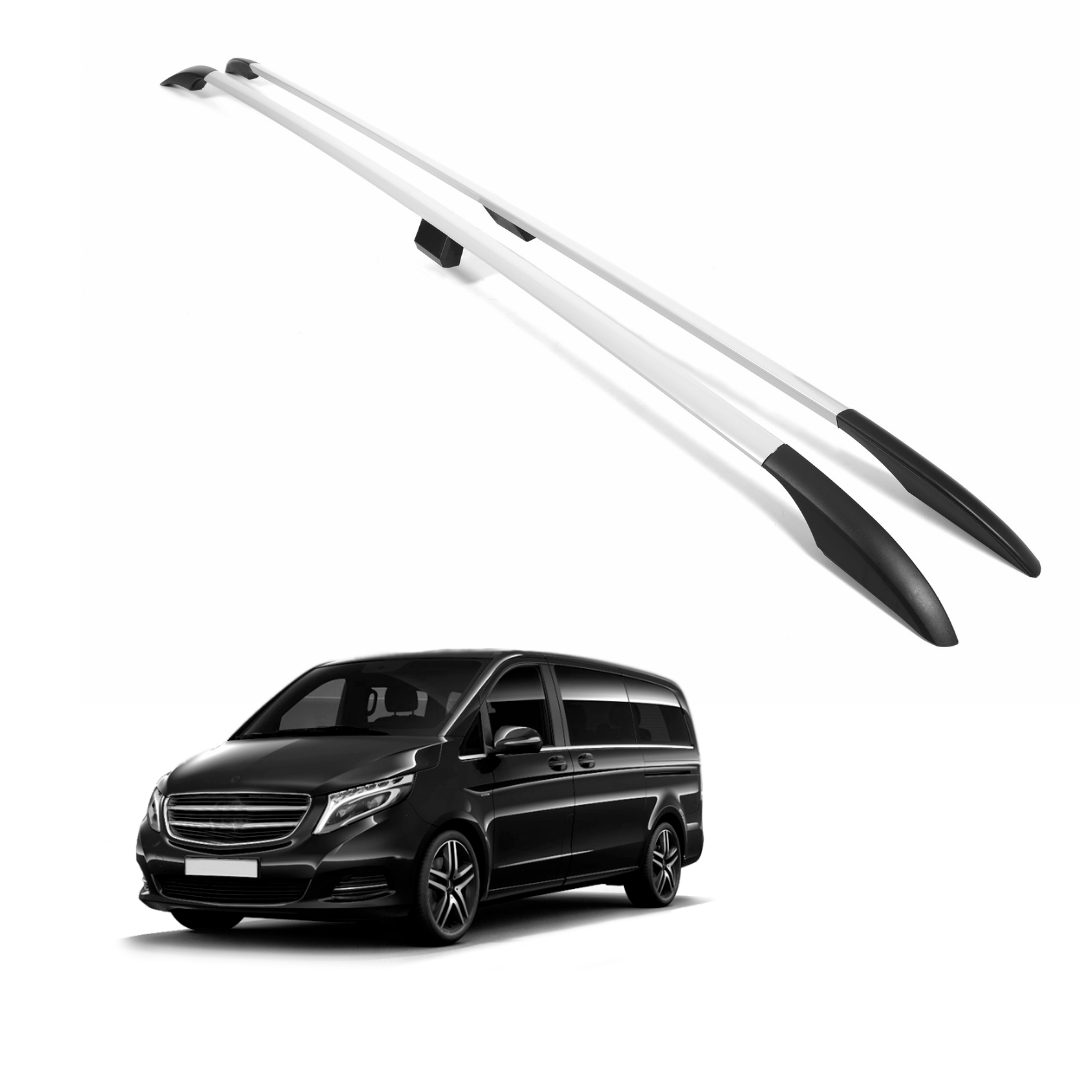 ERKUL Roof Side Rails for Mercedes Benz Metris Long Wheelbase 2014-2023 | Silver