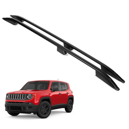 ERKUL Roof Rails Fits Jeep Renegade 2015-2025 Car Racks For Roof Aluminum Black