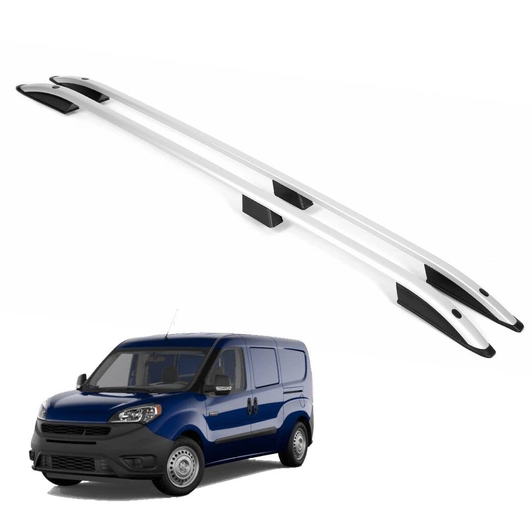 ERKUL Roof Rails Fits Ram Promaster City 2010-2022 Aluminum Silver