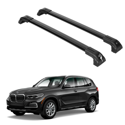 ERKUL Heavy Duty 220lbs Roof Rack Cross Bars for BMW X5 G05 2019-2024  For Flush Rails - Black