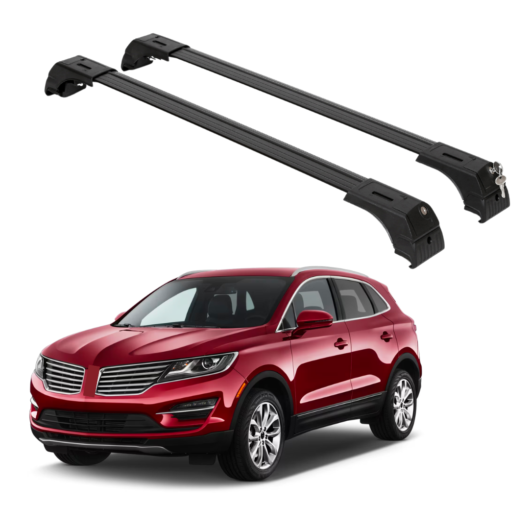 ERKUL Roof Rack Cross Bars for Lincoln MKC 2015-2019  - Black