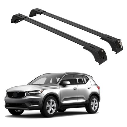 Fits Volvo XC40 2019-2026 with Factory Rails 2PCS Roof Rack Cross Bars 165 LBS