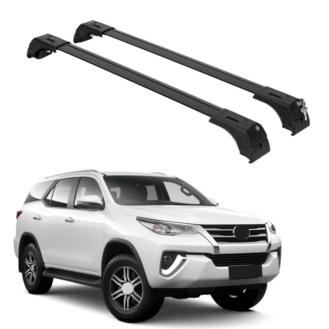 ERKUL Roof Rack Cross Bars for Toyota Fortuner 2015-2023 - Black