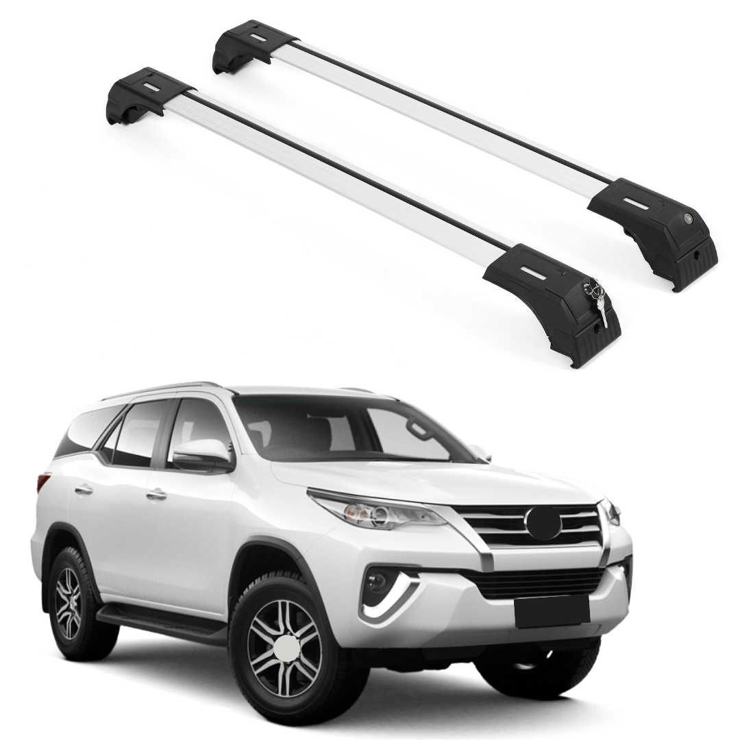 ERKUL Roof Rack Cross Bars for Toyota Fortuner 2015-2023  - Silver