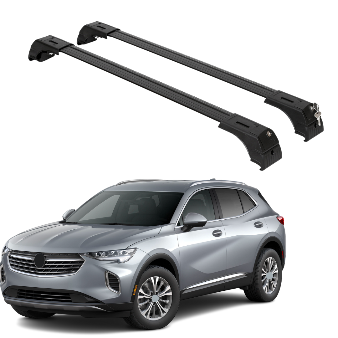 Erkul Roof Rack Cross Bars Fits Buick Envision 2021-2025 Fits Flush Rails Black