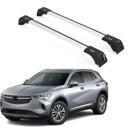 Fits Buick Envision 2021-2026 with Flush Rails 2PCS Roof Rack Cross Bars 165 LBS