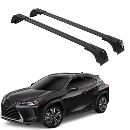 Erkul Roof Rack Cross Bars Fits Lexus UX 250h 300h2019-2025 Fits Flush Rails Black