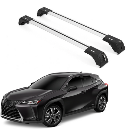 Fits Lexus UX250h 2019-2026 with Factory Rails 2PCS Roof Rack Cross Bars 165 LBS