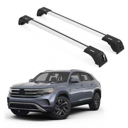 Fits Volkswagen Atlas Cross Sport 2020-2026 2PCS Roof Rack Cross Bars 165 LBS