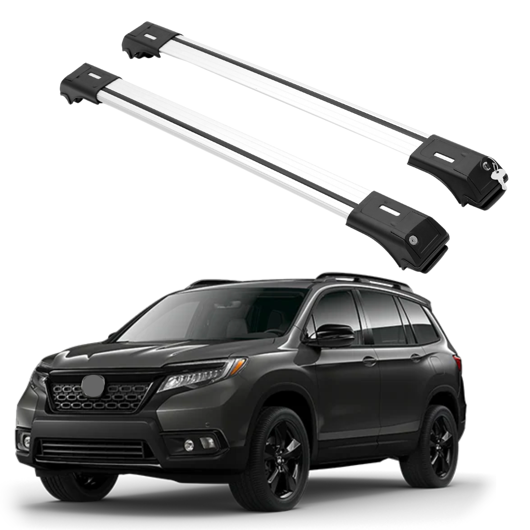 ERKUL Roof Rack Cross Bar Fits Honda Passport 2019-2025 Fits Raised Rails Silver