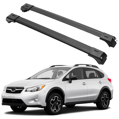 2 Piece Lockable Roof Rack Cross Bar Fit Subaru Crosstrek 2018-2023 | Black