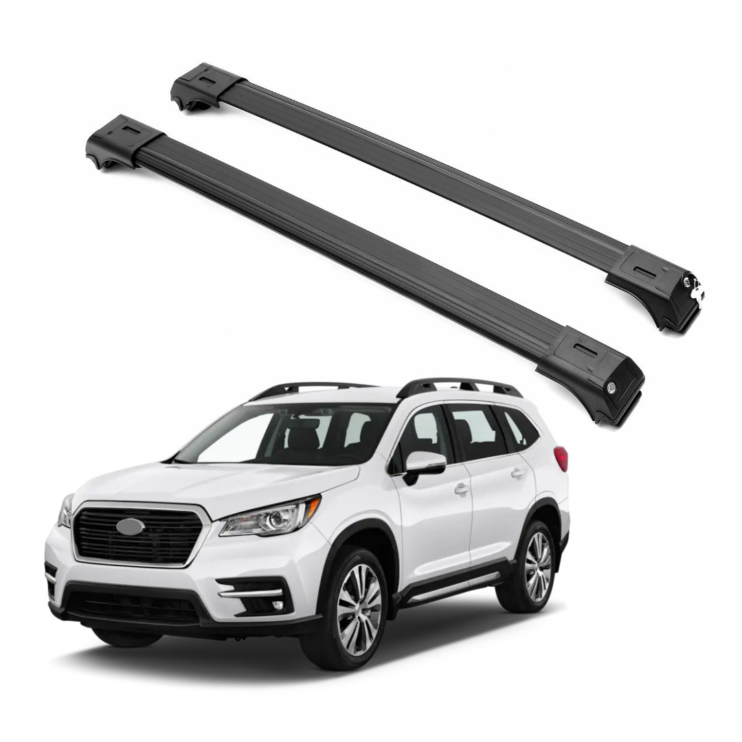 ERKUL Roof Rack Cross Bars Fits Subaru Ascent 2019-2025 Fits Raised Rails Black