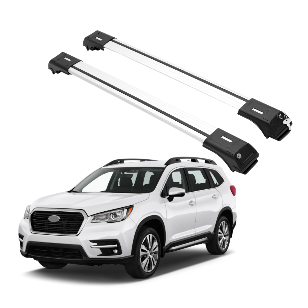 ERKUL Roof Rack Cross Bars Fits Subaru Ascent 2019-2025 Fits Raised Rails Silver