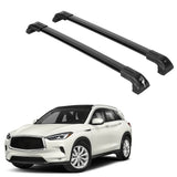 ERKUL Heavy Duty 220lbs Roof Rack Cross Bars for Infiniti QX50 2019-2024 | Solid Metal Mounts | Anti-Theft Lock Aluminum Crossbars for Rooftop Cargo Carrier Luggage Kayak Canoe Bike | Black