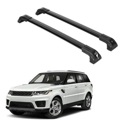 Heavy Duty Roof Rack Crossbars Fit Range Rover Sport 14-22 for Flush Rails Black