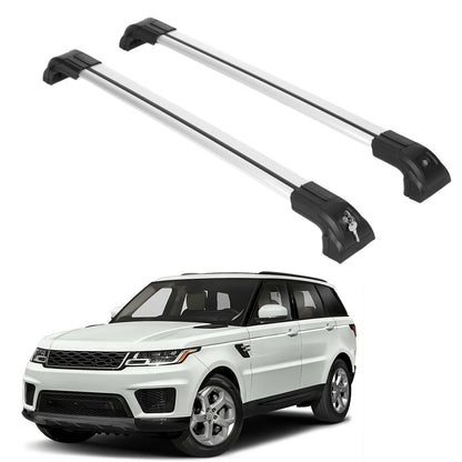 Heavy Duty 220 lbs Roof Rack Crossbars Fit Range Rover Sport 2014-2022 Silver