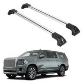 Erkul Strong Roof Rack Crossbars Fits GMC Yukon XL 2021-2024 Metal Mounts Silver