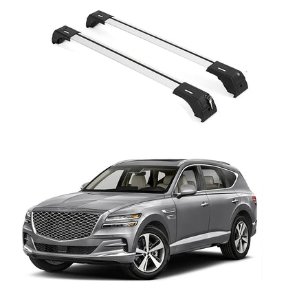 Fits Genesis GV80 2021-2026 with Factory Rails 2PCS Roof Rack Cross Bars 165 LBS