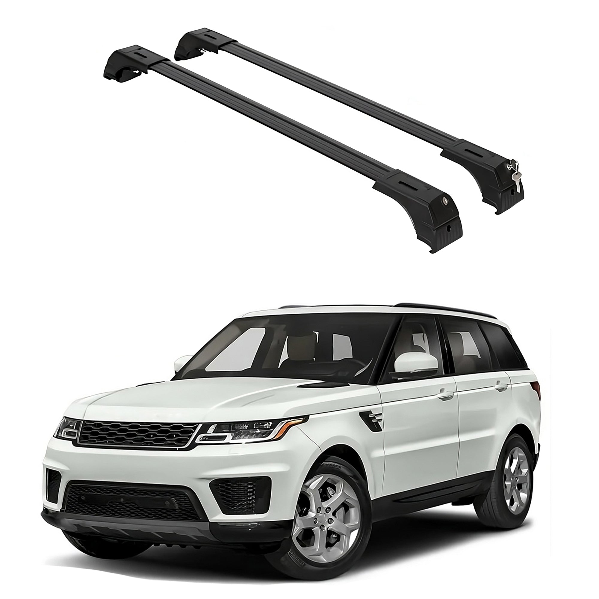 ERKUL Roof Rack Cross Bars for Range Rover Sport 2014-2022 Luggage Kayak Canoe Bike | Black