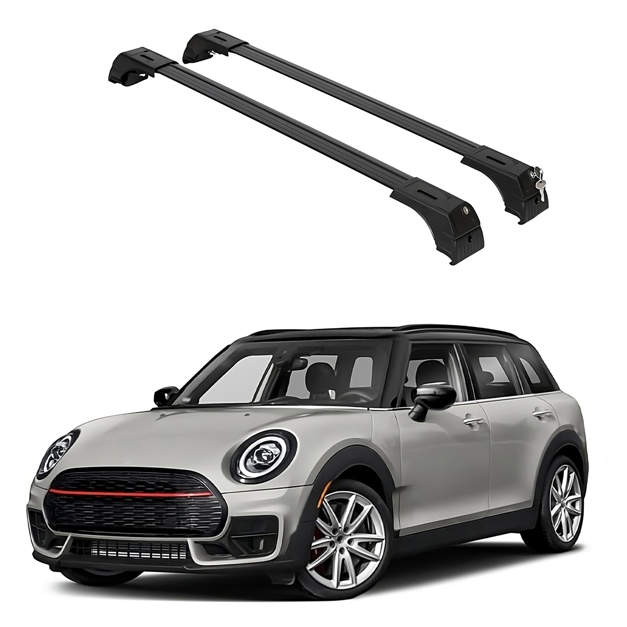 ERKUL Roof Rack Cross Bars for Mini Cooper Clubman F54 2016-2024 Luggage Kayak Canoe Bike | Black