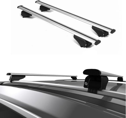 ERKUL Universal Roof Rack Cross Bars Fit Raised Roof Rail for Cars & SUVs Models