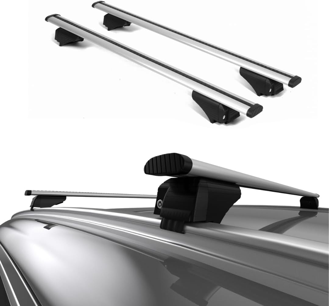 ERKUL Universal Roof Rack Cross Bars Fits Flush Roof Rail for Cars & SUVs Models