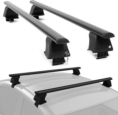 Erkul Universal Roof Rack Cross Bars for Bare Roof without Rails