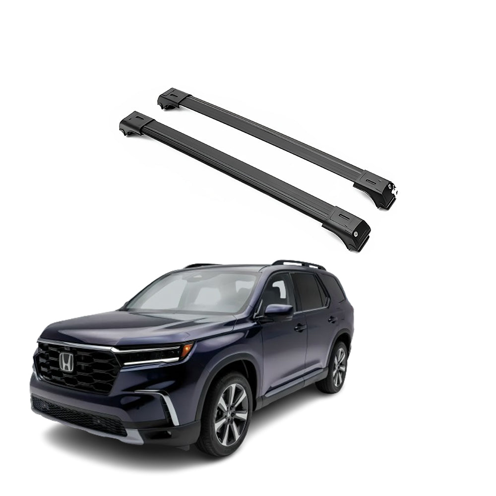 ERKUL Roof Rack Cross Bars Fits Honda Pilot 2023-2025 Fits Raised Rails Black