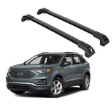 ERKUL Roof Rack Cross Bars Fits Ford Edge 2015-2024 Metal Mounts Black