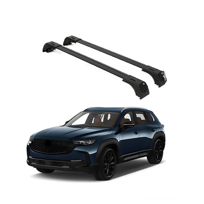 ERKUL Roof Rack Cross Bars Fits Mazda CX-50 2023-2025 Aluminum Lockable Black