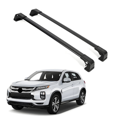 ERKUL Roof Rack Cross Bars for Mitsubishi Outlander Sport 2023-2024 For Fixed Points Roofs - Black