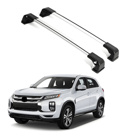 ERKUL Roof Rack Cross Bars Fits Outlander Sport 2011-2025 Aluminum Silver