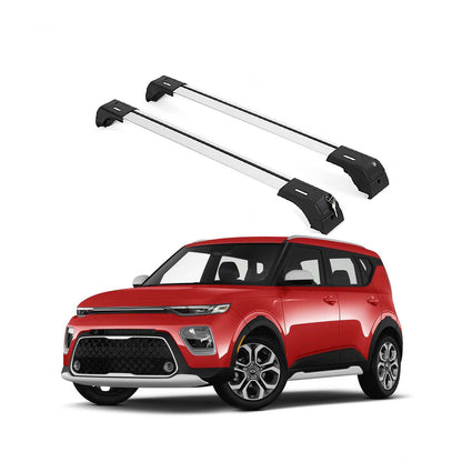 ERKUL Roof Rack Cross Bars for Kia Soul X-Line 2014-2019  - Silver