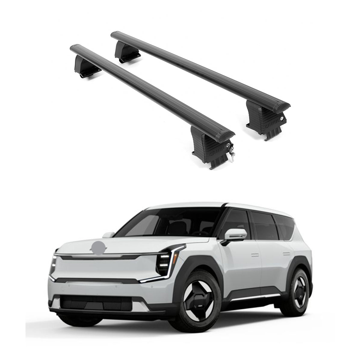 ERKUL Roof Rack Crossbars For KIA EV9 2024-2026
