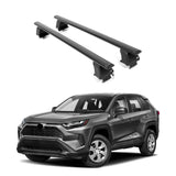 ERKUL Roof Rack Cross Bars for Toyota RAV4 2019-2024 | Aluminum Crossbars with Anti Theft Lock for Rooftop | Compatible with Bare/Naked Roofs - Black